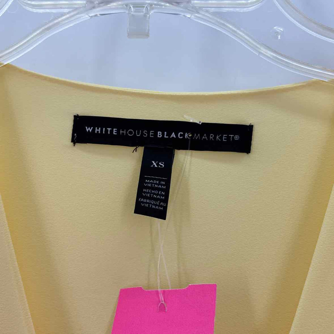 Size XS White House Black Market Yellow Shirt