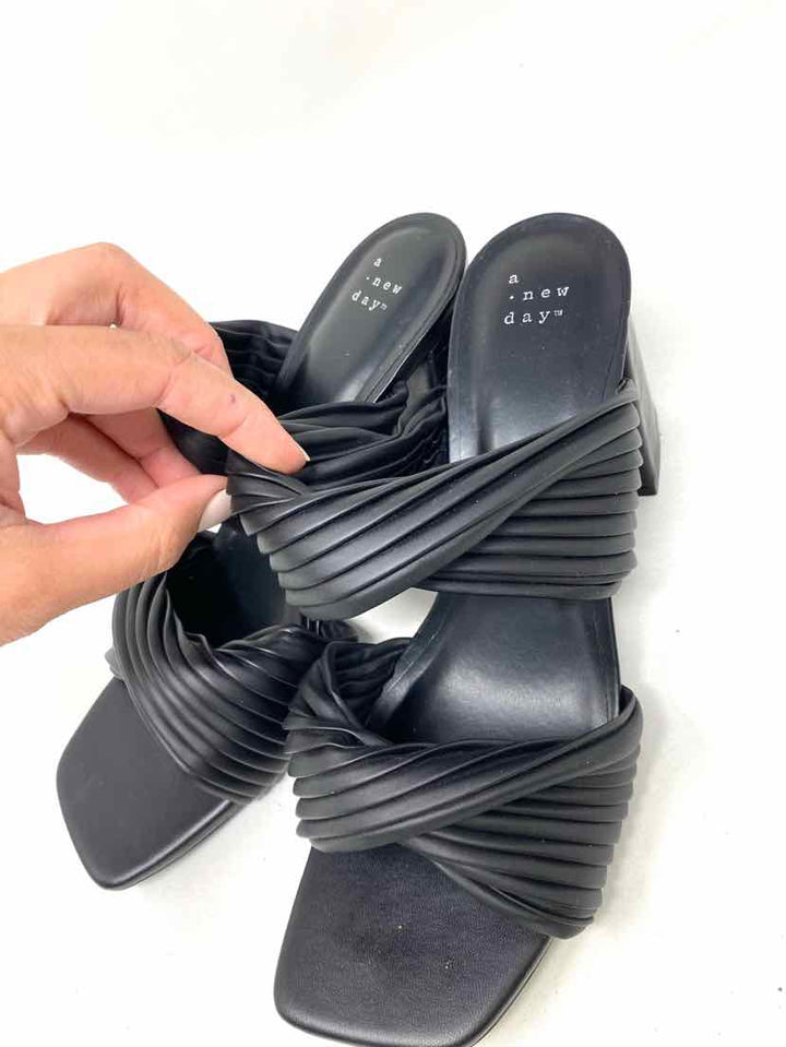 Shoe Size 11 A NEW DAY Black Sandals