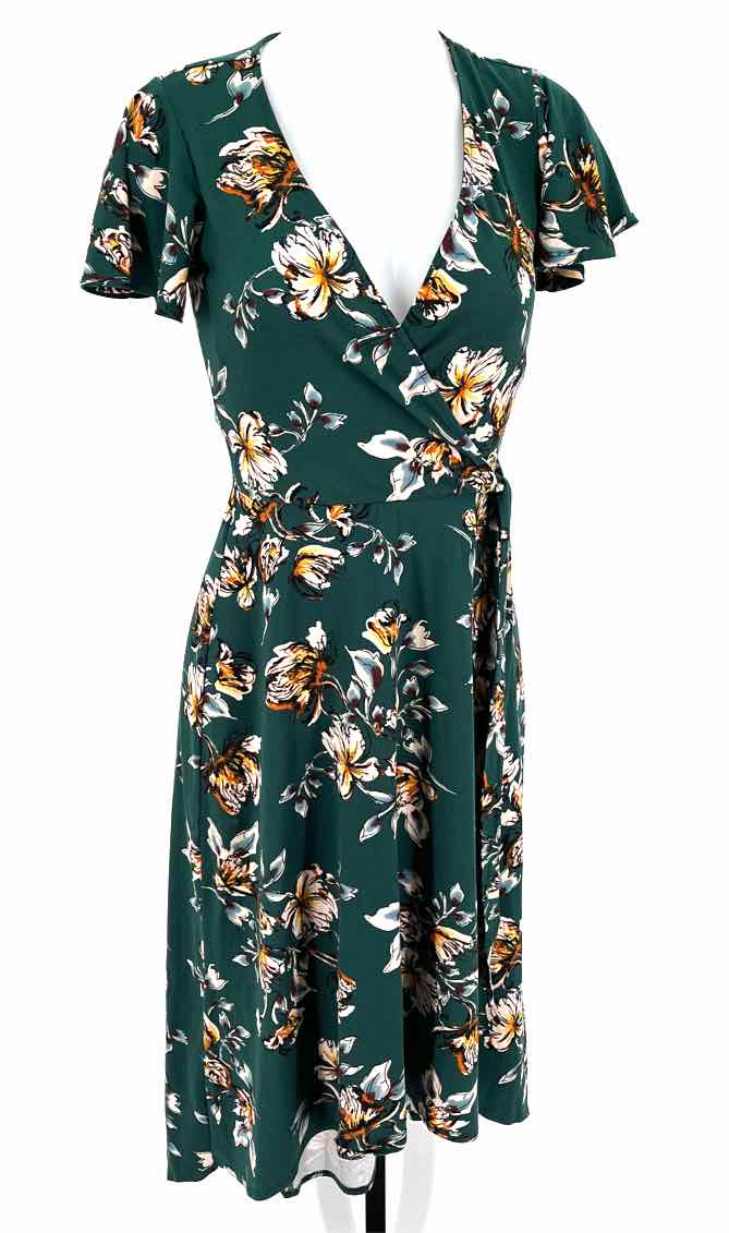 Size S Green Print Dress