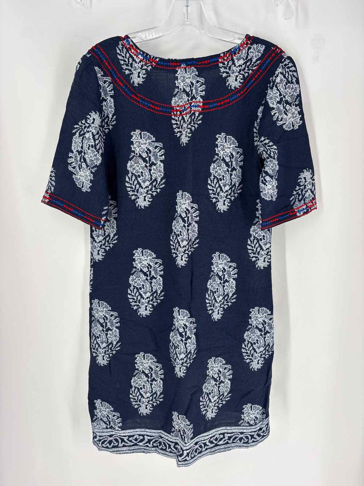 Size XS Navy Print Dress