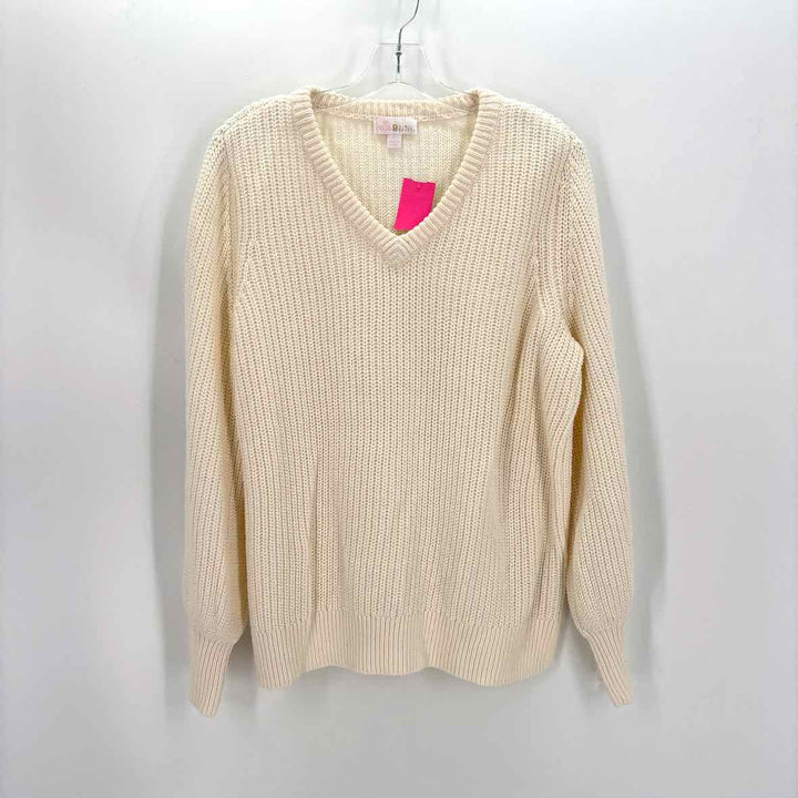 Size L Cream Knit Sweater