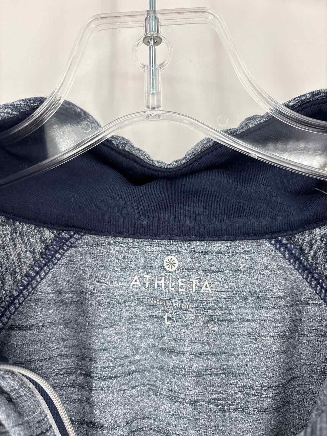 Size L Athleta Navy Print Jacket