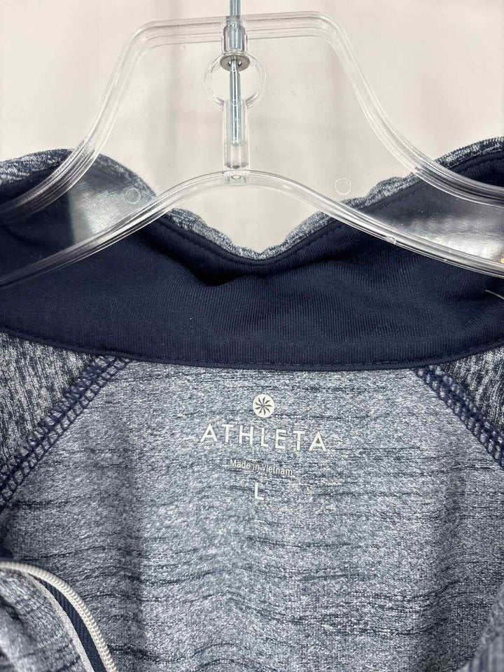 Size L Athleta Navy Print Jacket