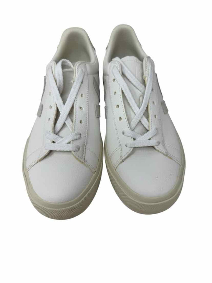 Shoe Size 8 VEJA White Leather Sneakers