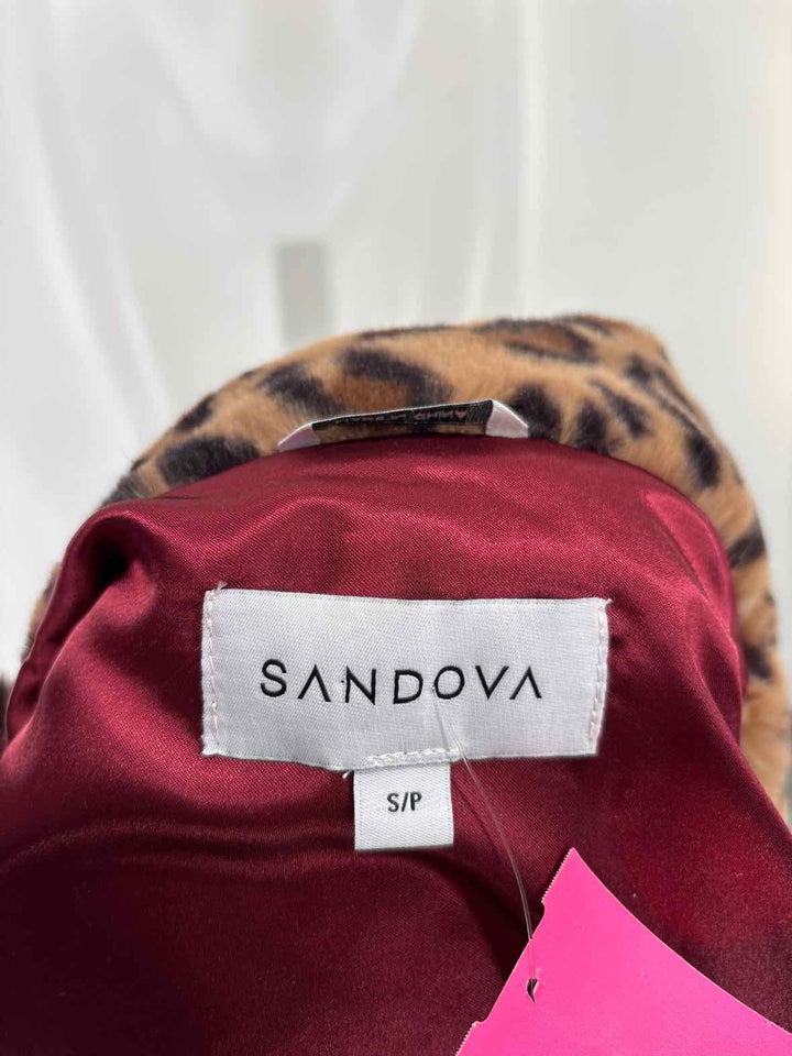 Size S Brown Print Jacket