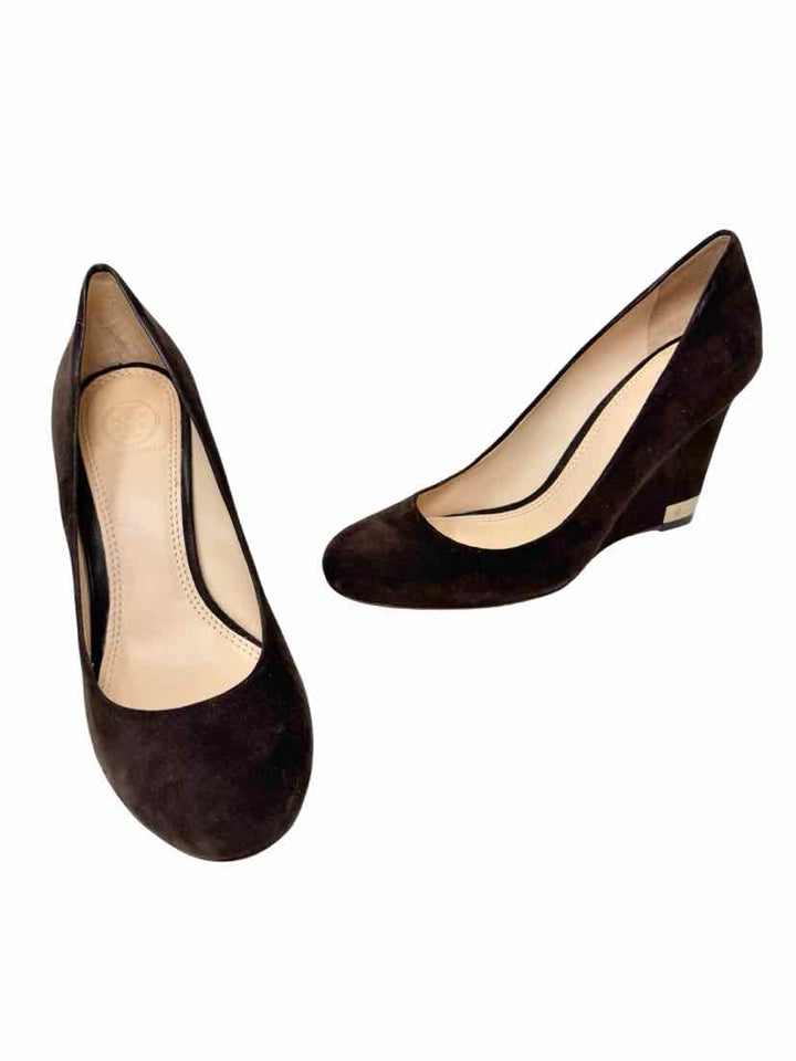 Shoe Size 7.5 Tory Burch Brown Suede Pumps