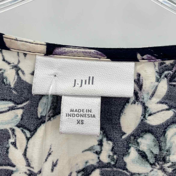 Size XS J JILL Navy Shirt
