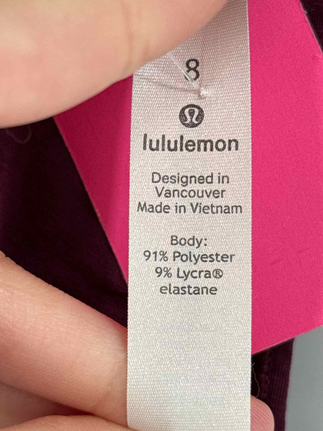 Size 8 Lululemon Purple Shirt