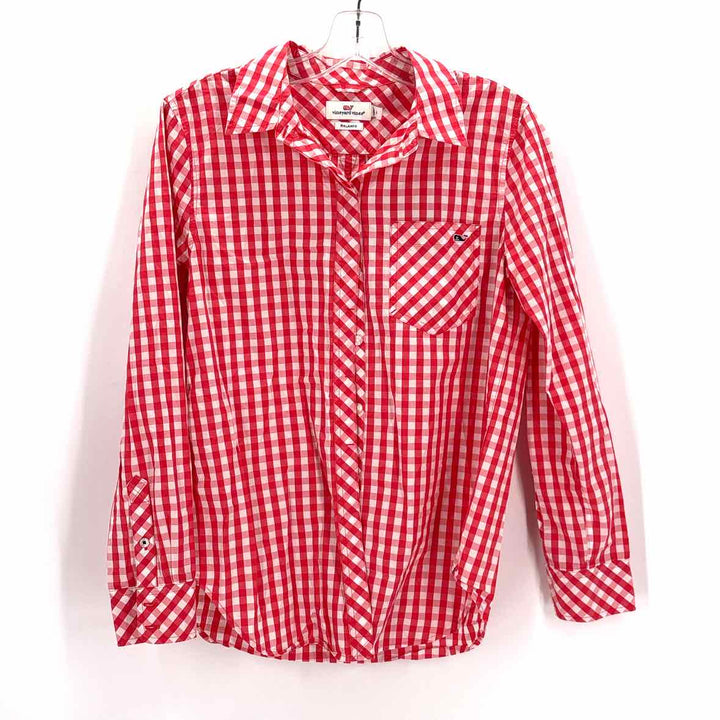 Size 4 Vineyard Vines PINK PRINT Shirt