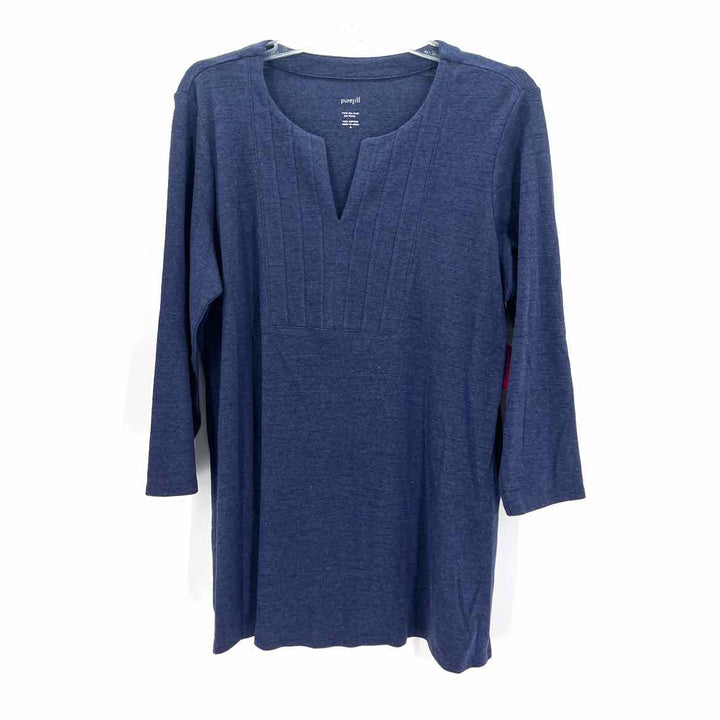 Size M J JILL Navy Shirt