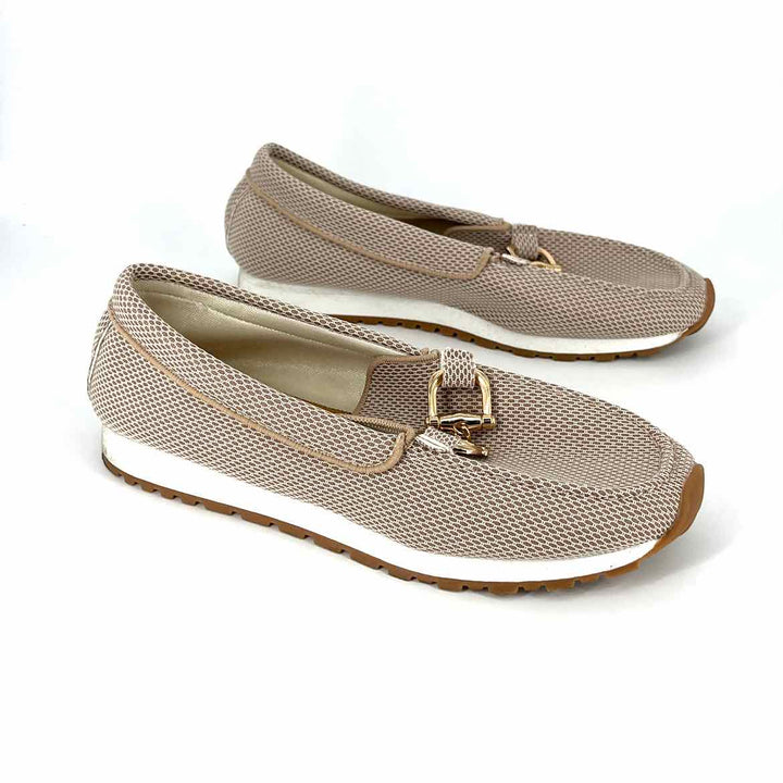 Shoe Size 41 Tan Knit Loafers