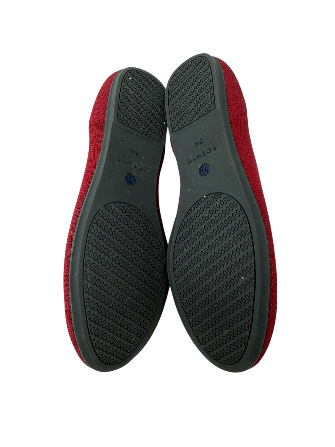 Shoe Size 8.5 ROTHY'S Red Knit Flats