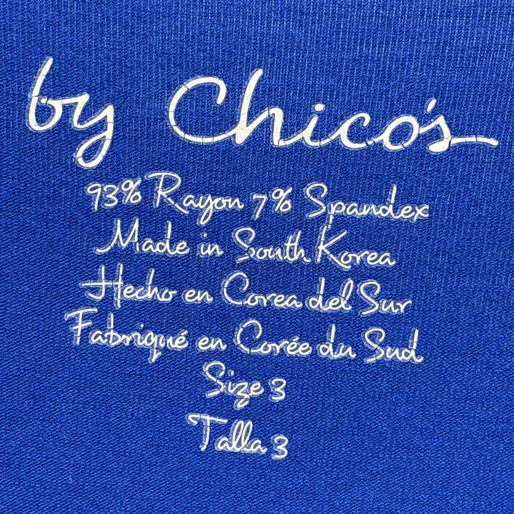 Size XL Chico's Royal Blue Shirt