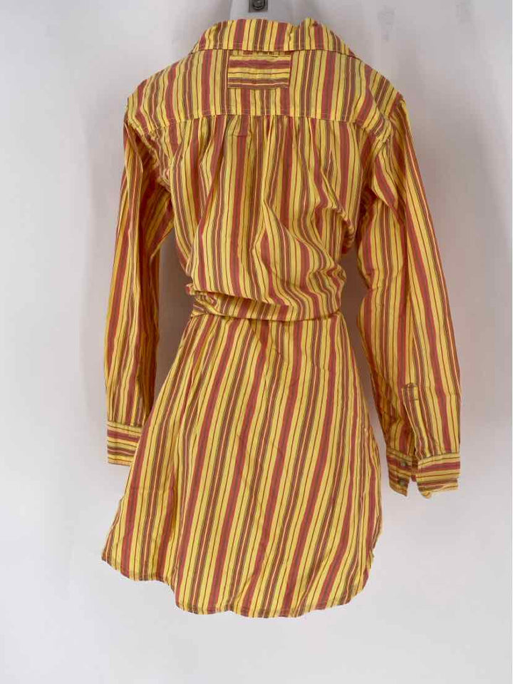 Size S FREE PEOPLE Yellow Cotton Dress