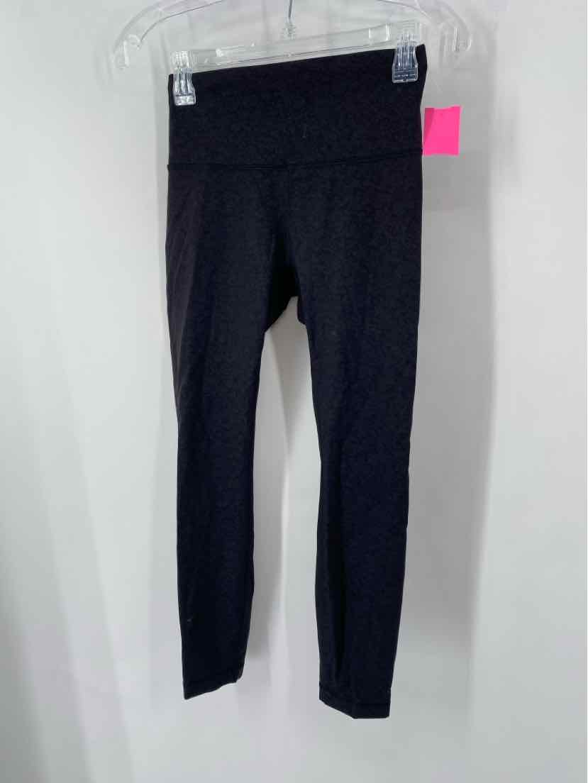 Size 6 Lululemon Black Print Pants