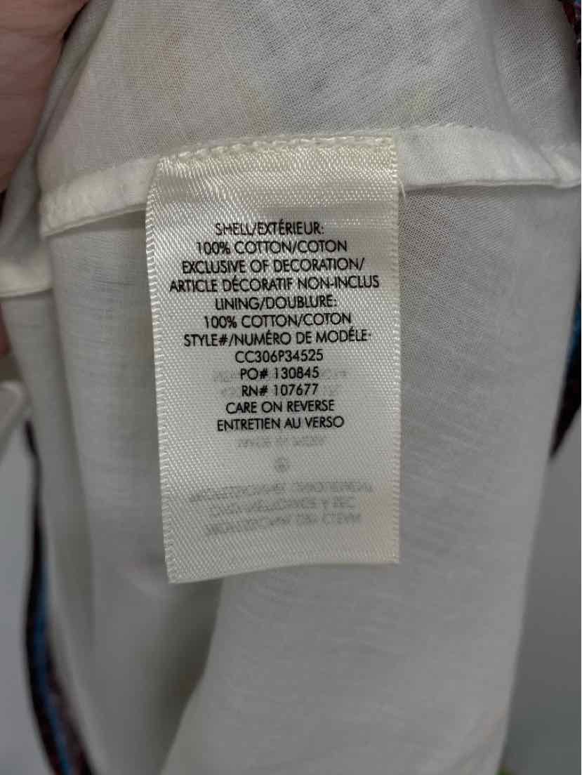Size L Alice + Olivia Multi-Color Cotton Dress