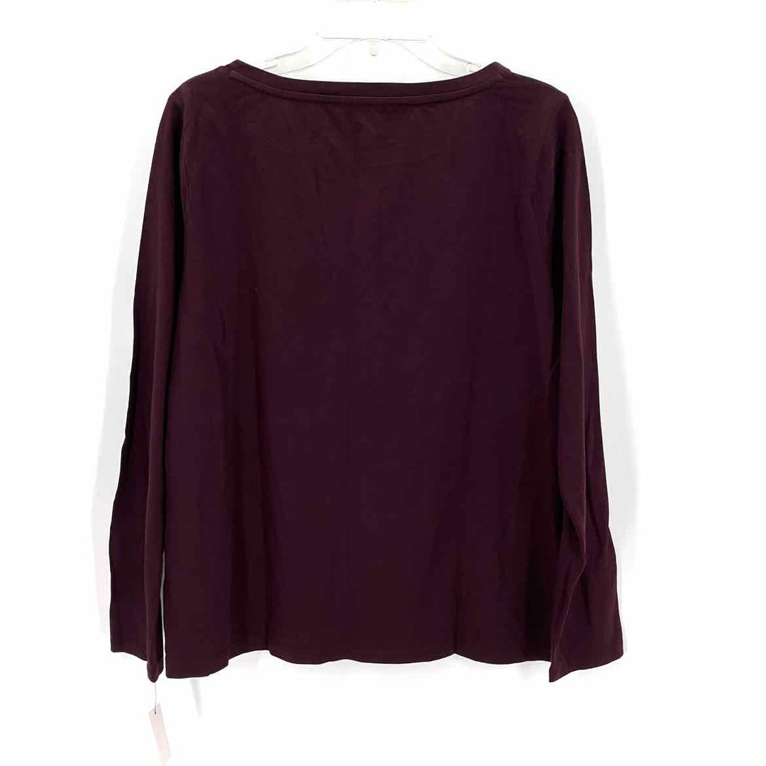 Size L Talbots Burgundy Shirt