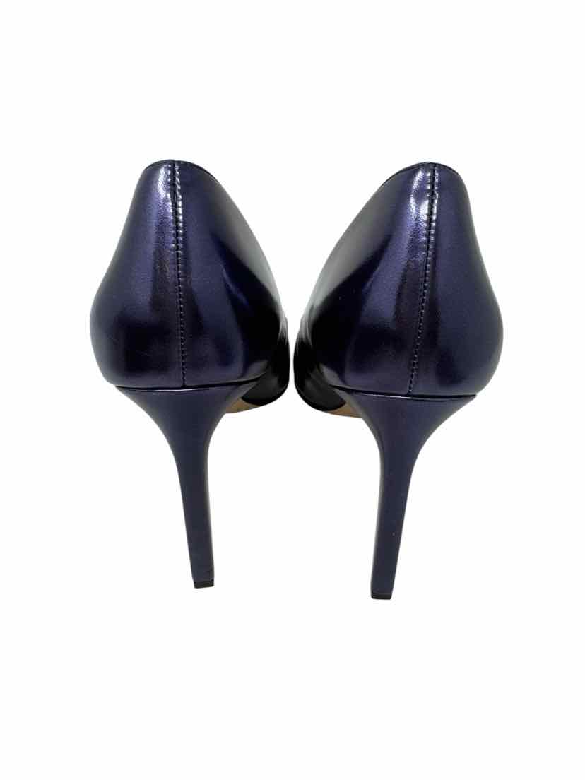 Shoe Size 9.5 Nine West Blue Leather Pumps