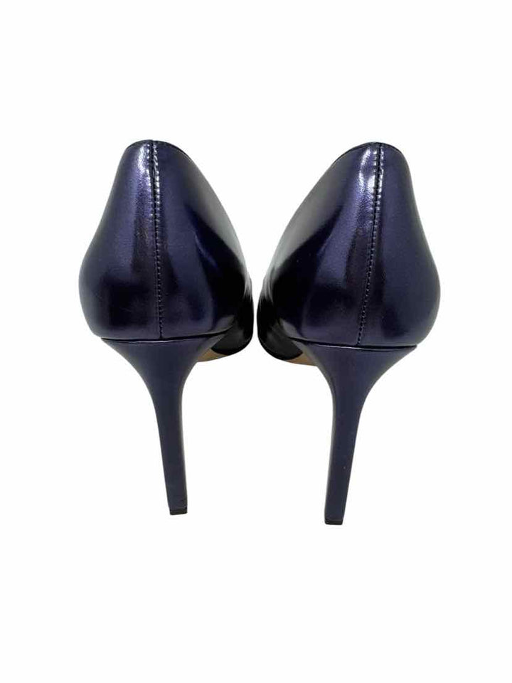 Shoe Size 9.5 Nine West Blue Leather Pumps
