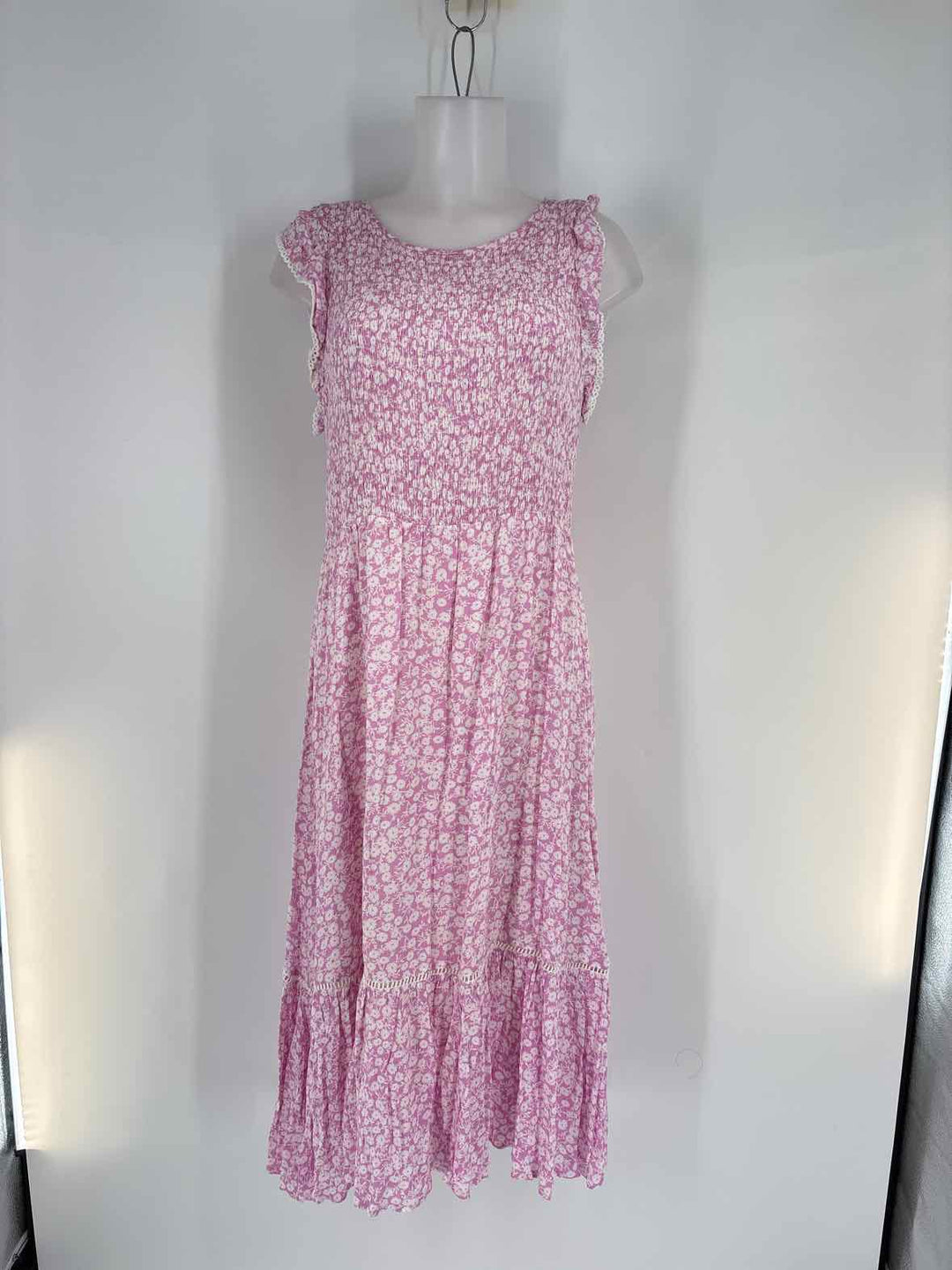 Size L Purple Print Dress