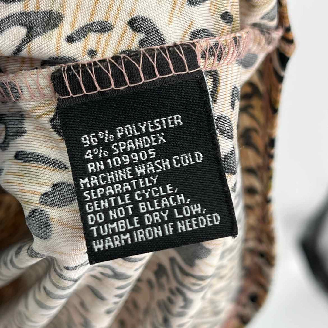 Size XL Brown Print Dress
