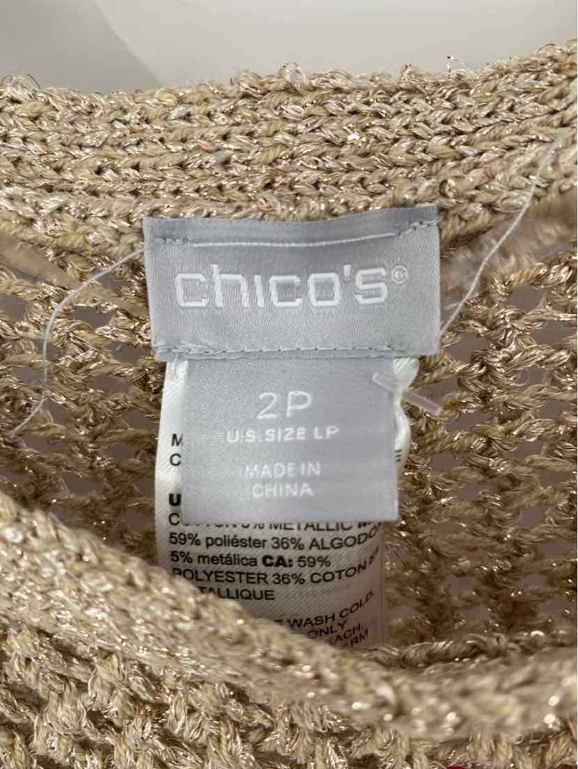 Size L Chico's Gold Sweater