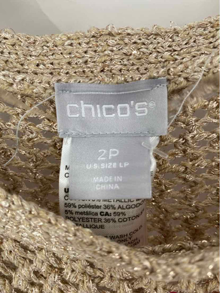 Size L Chico's Gold Sweater
