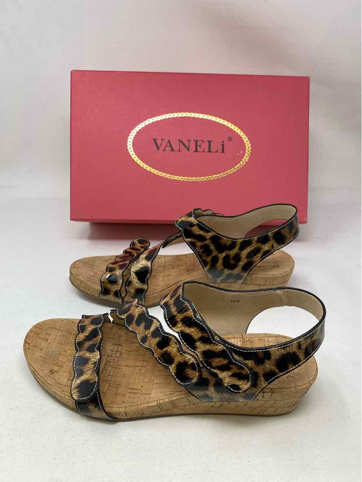 Shoe Size 10 VAN ELI Brown Sandals
