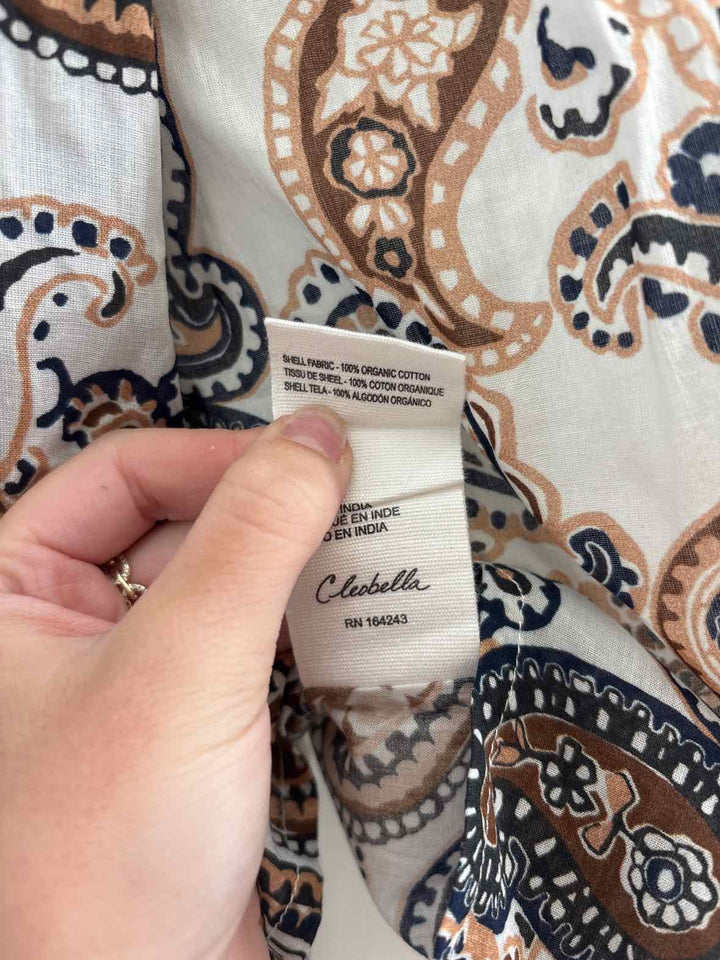 Size XS CLEOBELLA White Print Shirt