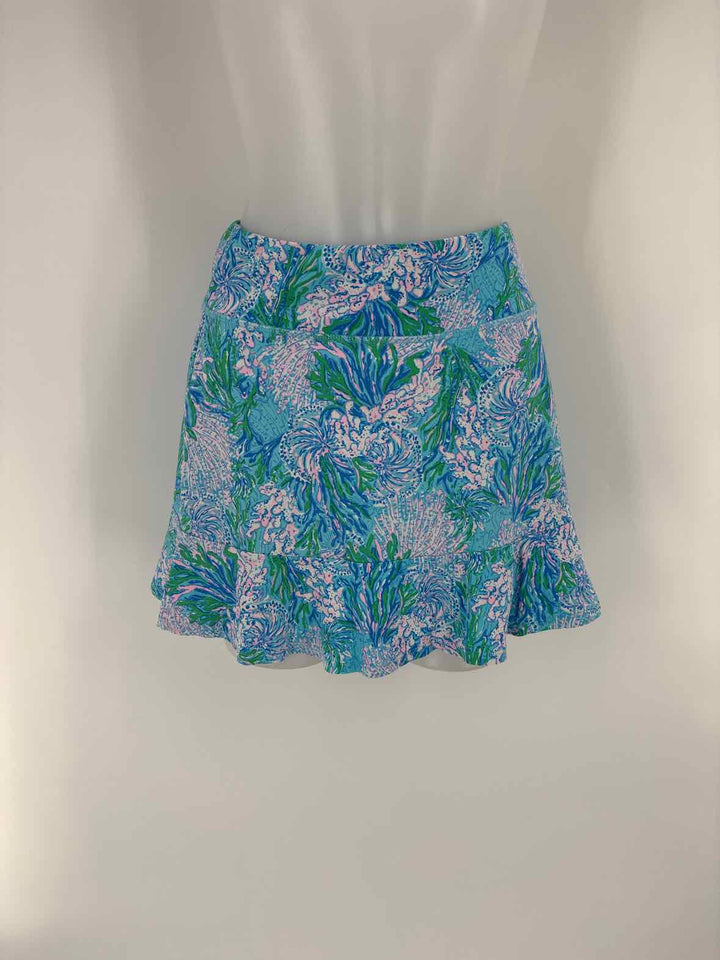 Size S Lilly Pulitzer Blue Print Skirt