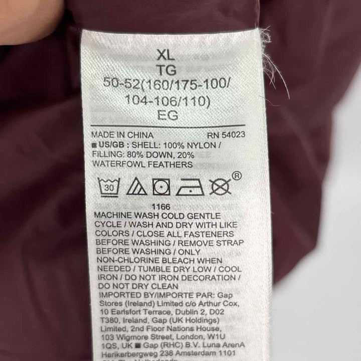 Size XL Banana Republic Burgundy Nylon Coat