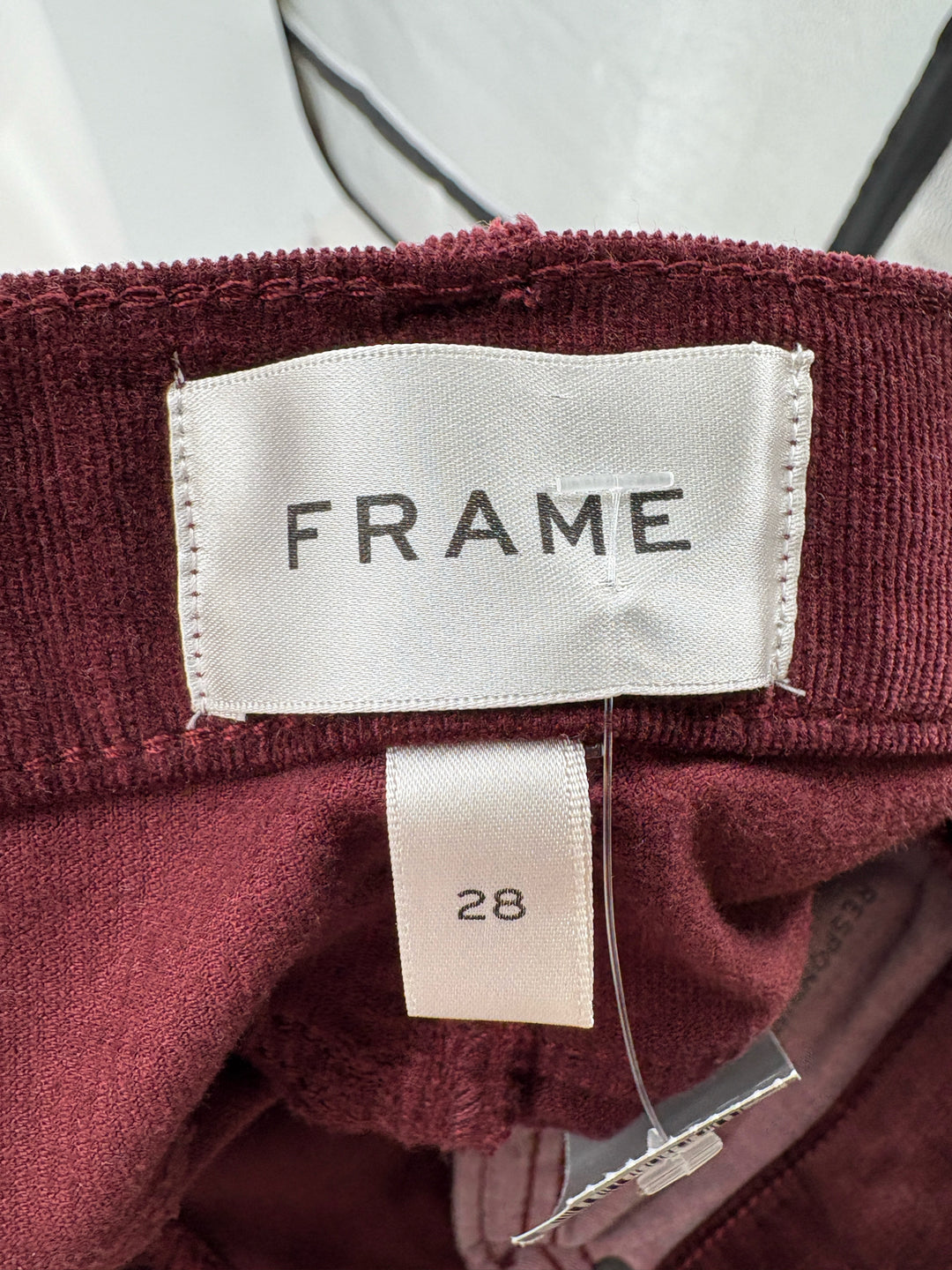 Size 28 FRAME Burgundy Corduroy Pants
