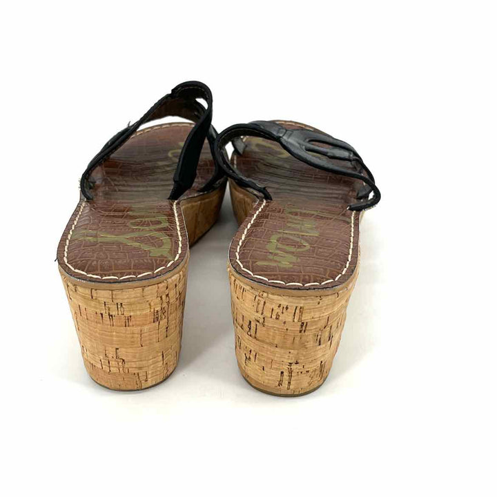Shoe Size 10 Sam Edeleman Black Leather Sandals