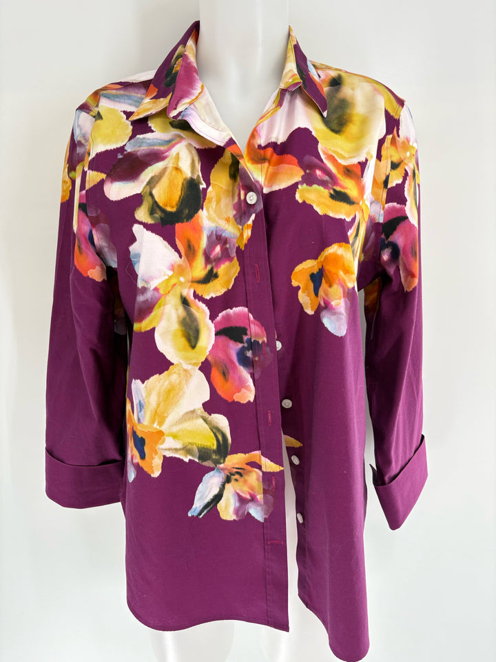 Size L Chico's Purple Shirt