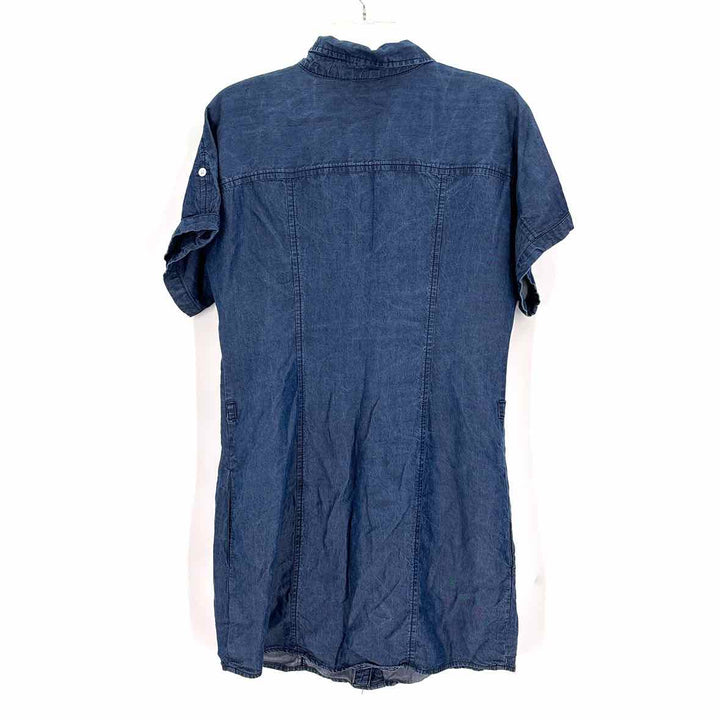 Size L GUESS Navy Chambray Dress