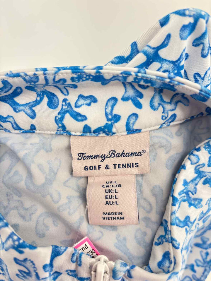 Size L TOMMY BAHAMA Blue Print Shirt