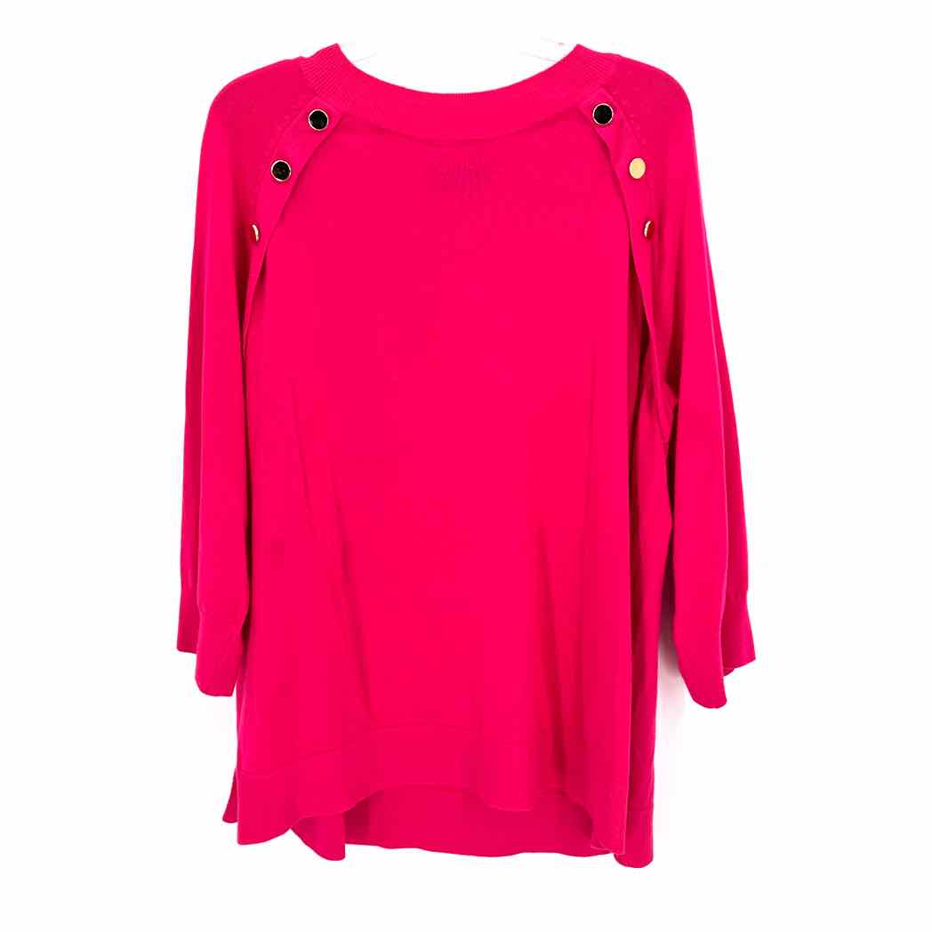 Size 22/24 LANE BRYANT Hot Pink Knit Sweater