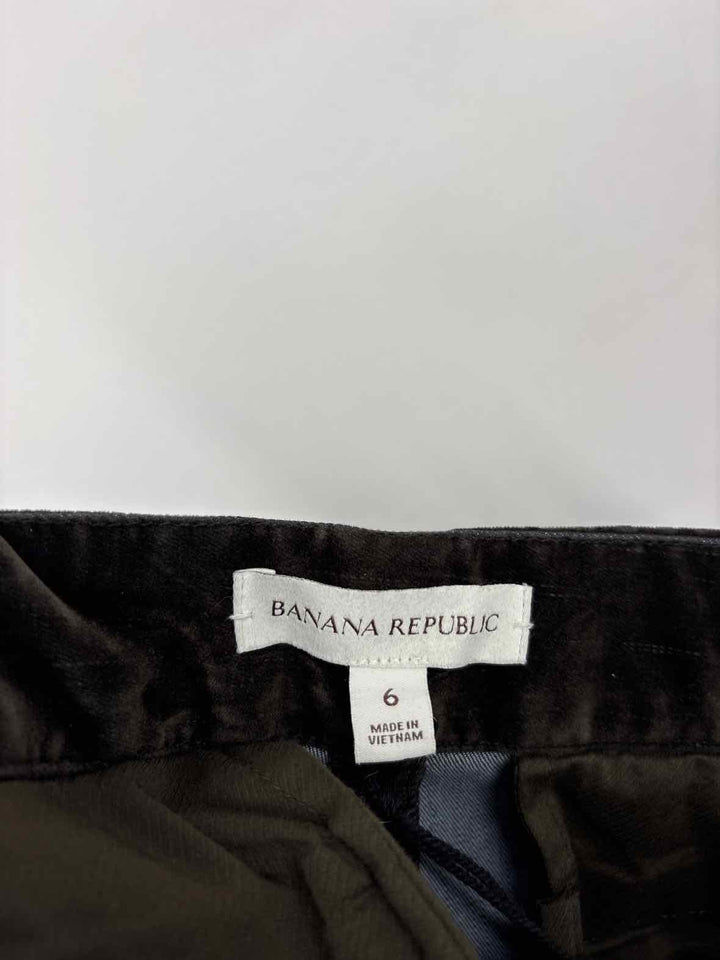 Size 6 Banana Republic Olive Velour Pants