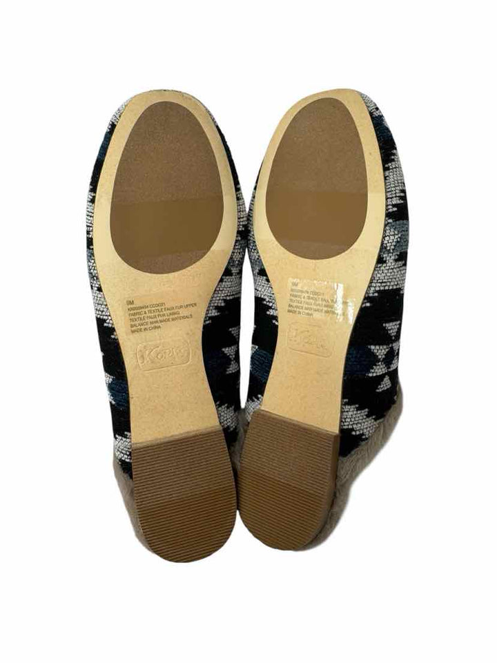 Shoe Size 9 KORK EASE Blue Tweed Flats