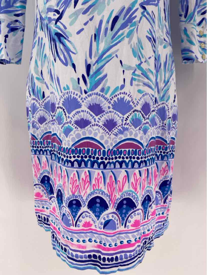 Size M Lilly Pulitzer Blue Print Dress