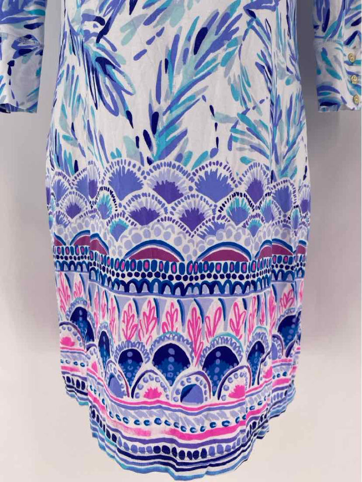 Size M Lilly Pulitzer Blue Print Dress