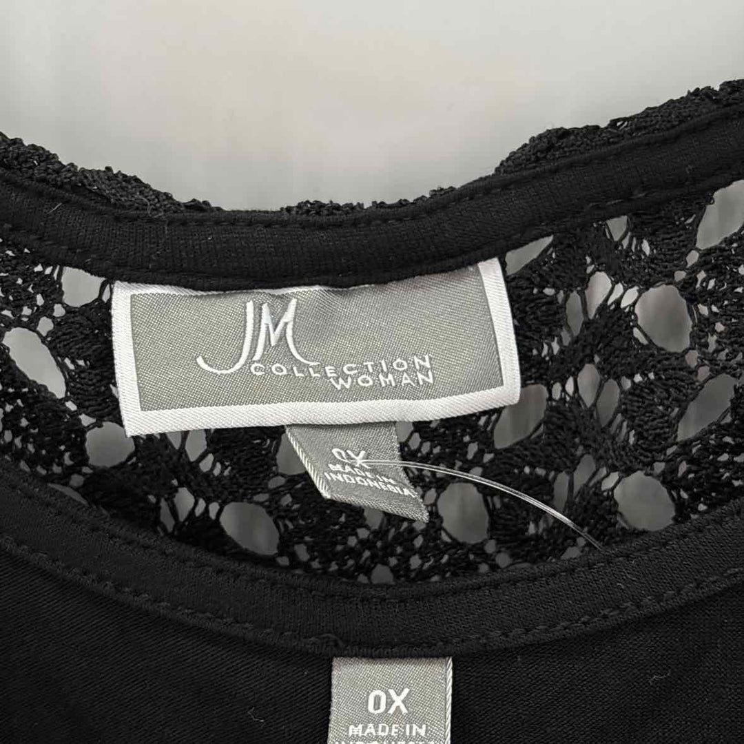 Size XL JM COLLECTION Black Shirt