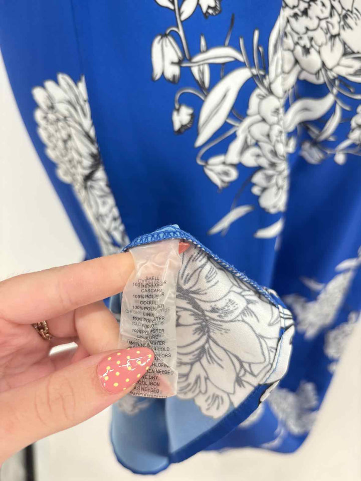 Size 14 Vince Camuto Blue Print Dress