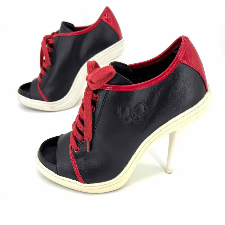 Shoe Size 7.5 Multi-Color Leather Heels
