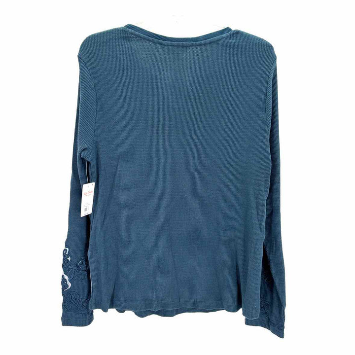 Size XL LUCKY Teal Thermal Shirt