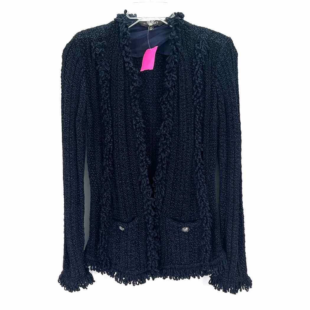 Size 0 INTERMIX Navy Knit Cardigan