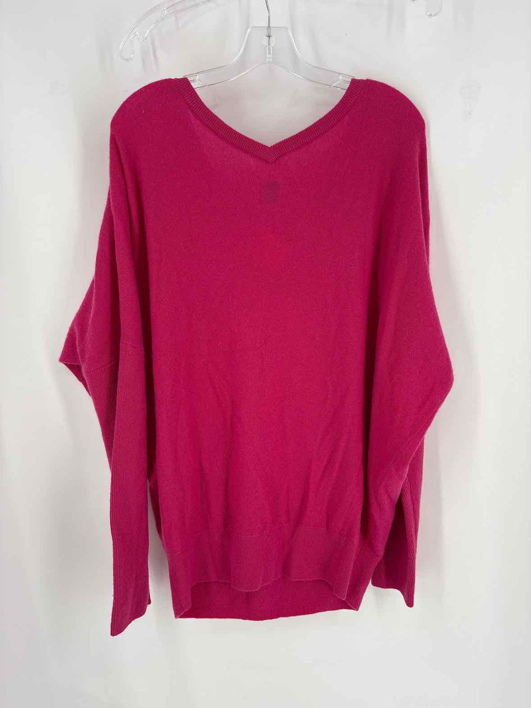 Size L MAEVE Fuschia Cashmere Sweater