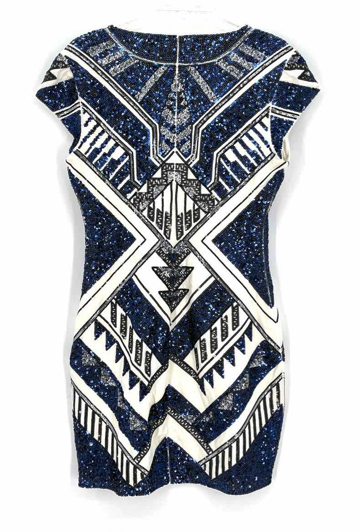 Size M EXPRESS Blue Print Dress