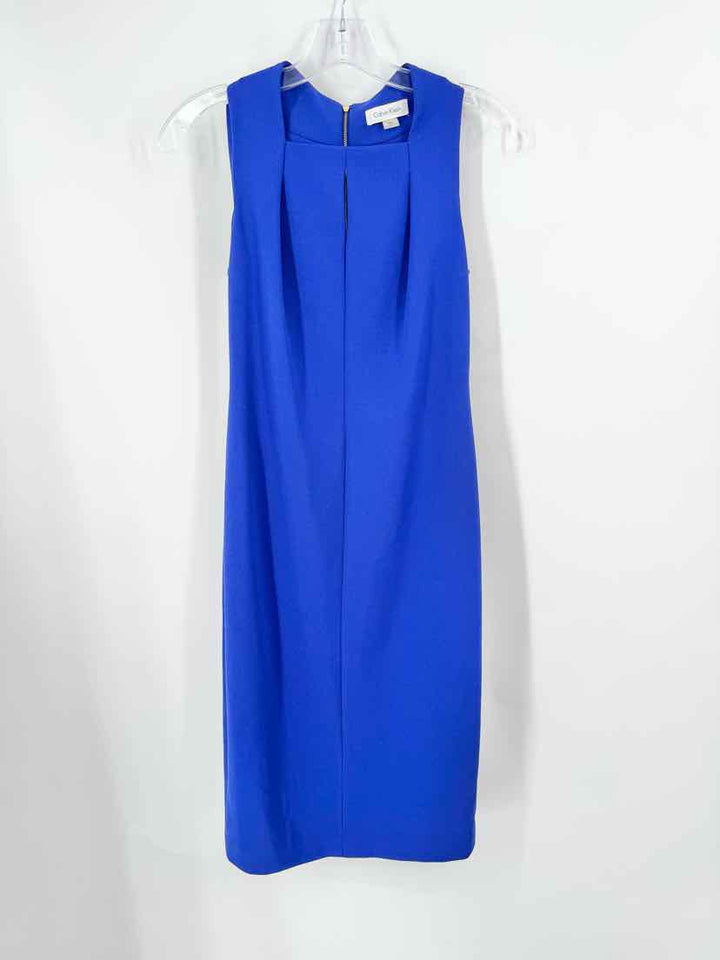Size 2 Calvin Klein Purple Dress
