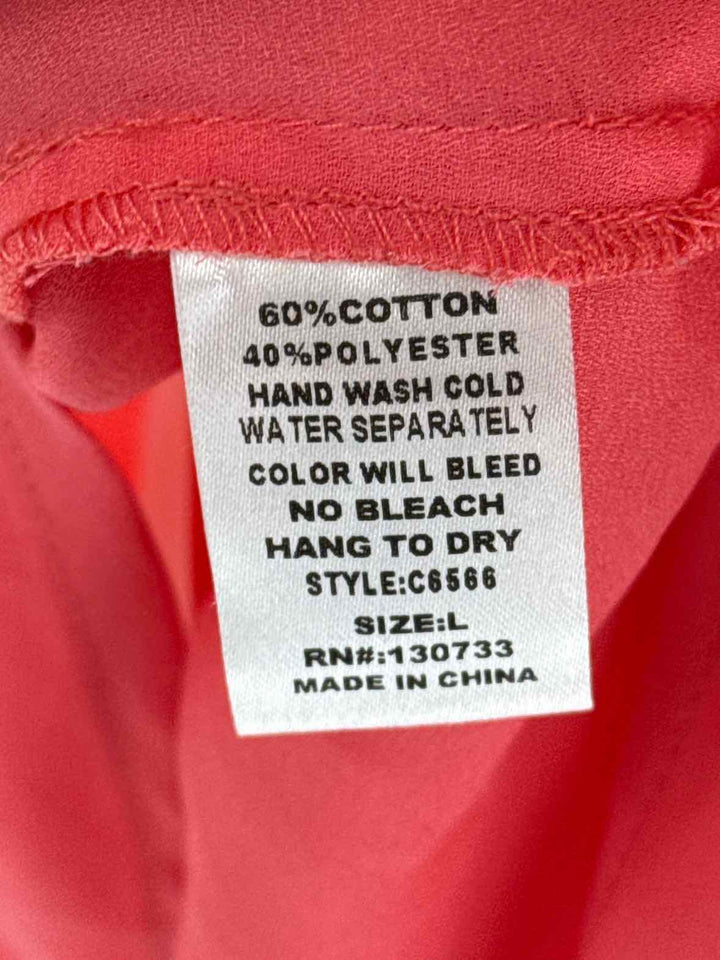 Size L Umgee Peach Shirt